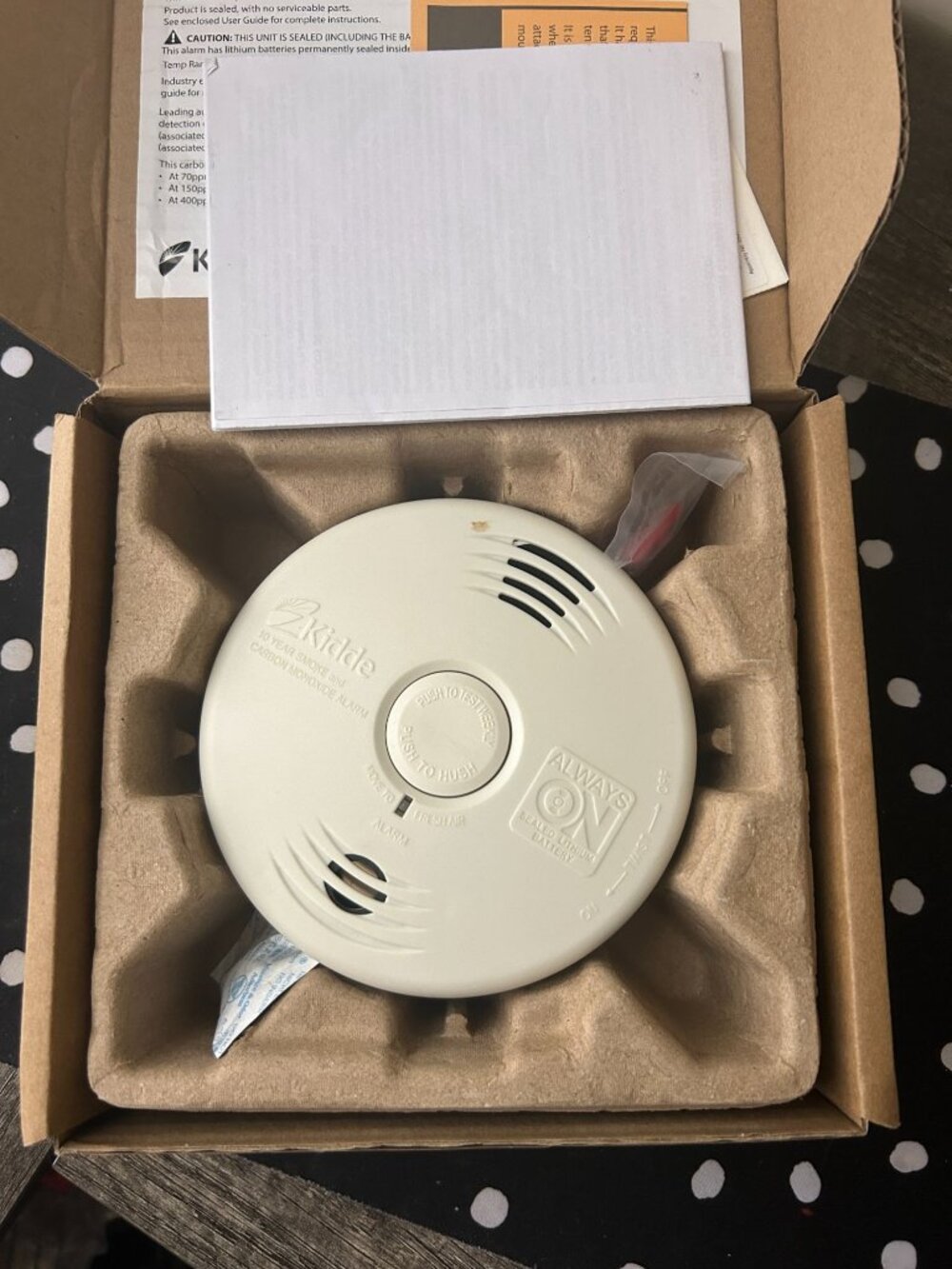 Kidde P3010CU Smoke & Carbon Monoxide Alarm 10-Year Battery New Open Box
